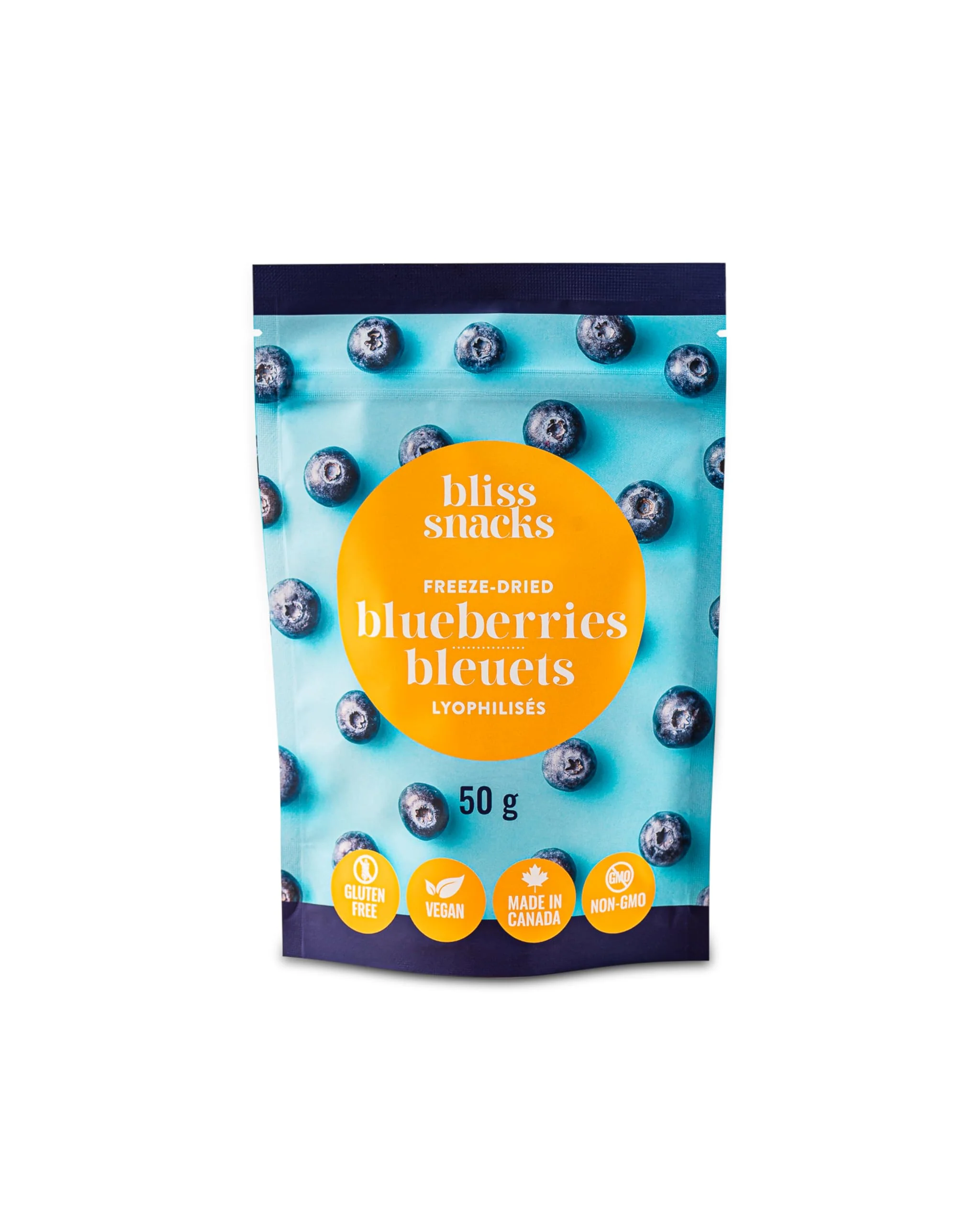 Bliss Snacks Freeze-Dried Blueberries, 2 x 50g - Canadian Distribution - Ships Free Within Canada on Orders Above CAD $199 - Image 3