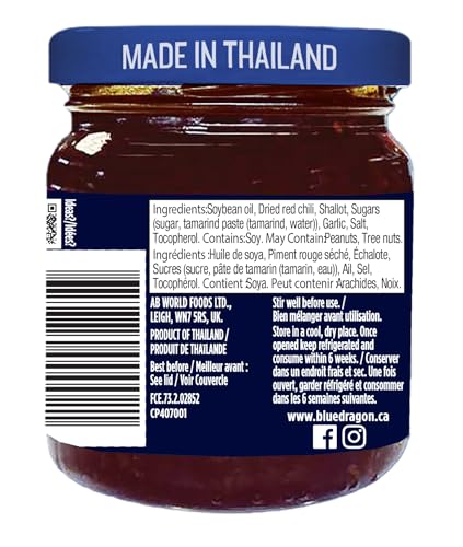 Blue Dragon Chili Crisp 2 x 180g – Thai-Made Crispy Chili Oil Condiment - Canadian Distribution - Ships Free Within Canada on Orders Above CAD $199 - Image 7