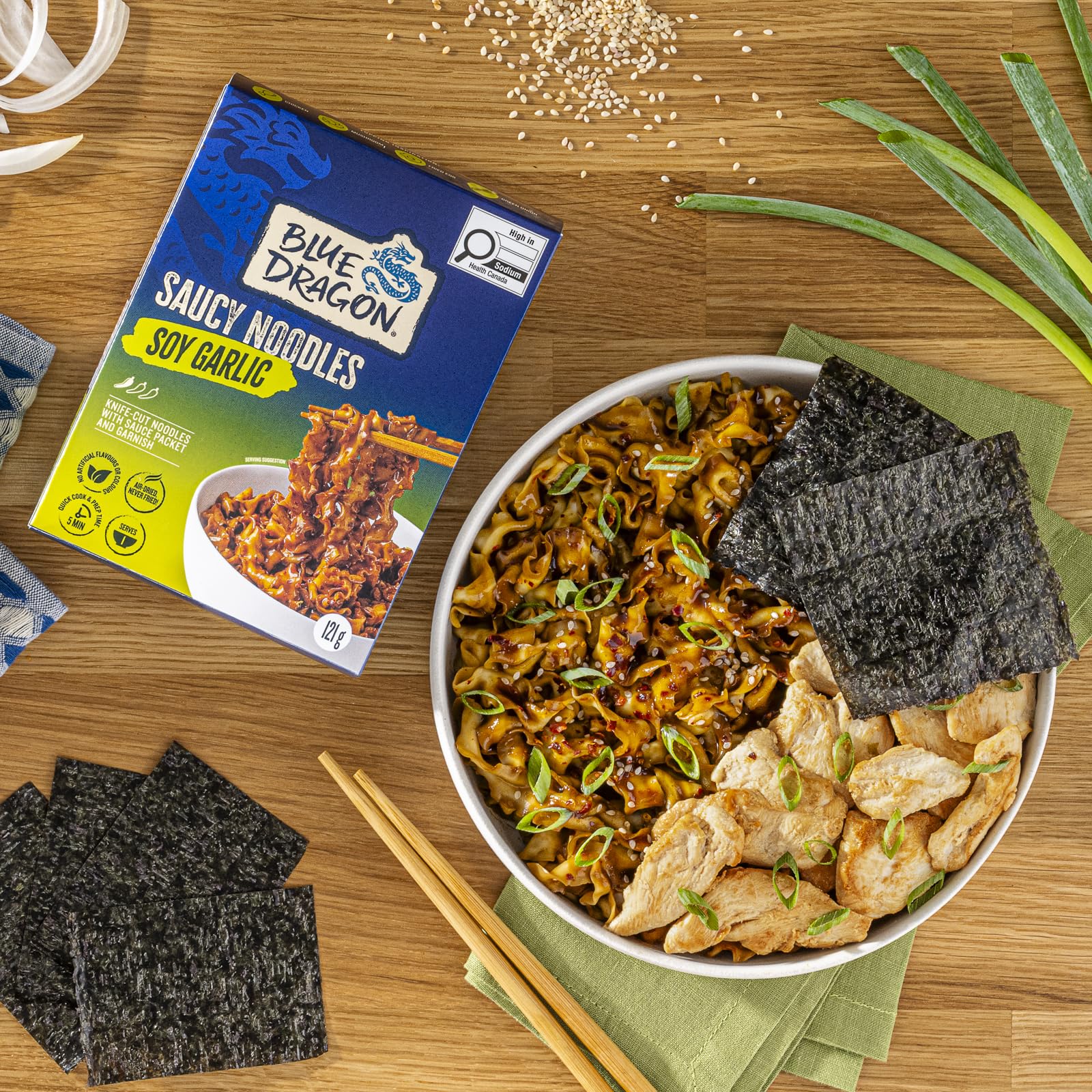 Blue Dragon Soy Garlic Saucy Noodles 2 x 121g – Ready in 5 Minutes - Canadian Distribution - Ships Free Within Canada on Orders Above CAD $199 - Image 3