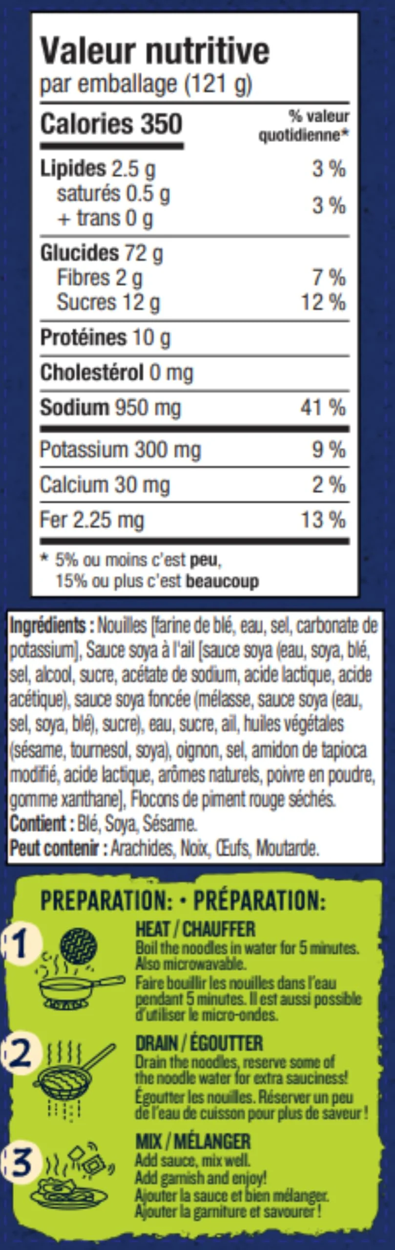Blue Dragon Soy Garlic Saucy Noodles 2 x 121g – Ready in 5 Minutes - Canadian Distribution - Ships Free Within Canada on Orders Above CAD $199 - Image 5