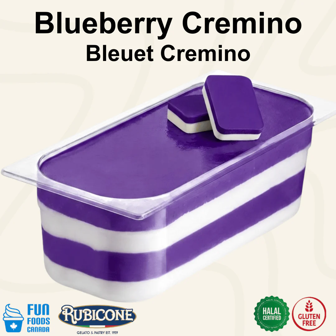 Blueberry Spreadable Filling Cream - Cremino Blueberry - 5 KG Bucket - Rubicone Canada - Ships Free Within Canada on Orders Above CAD $199