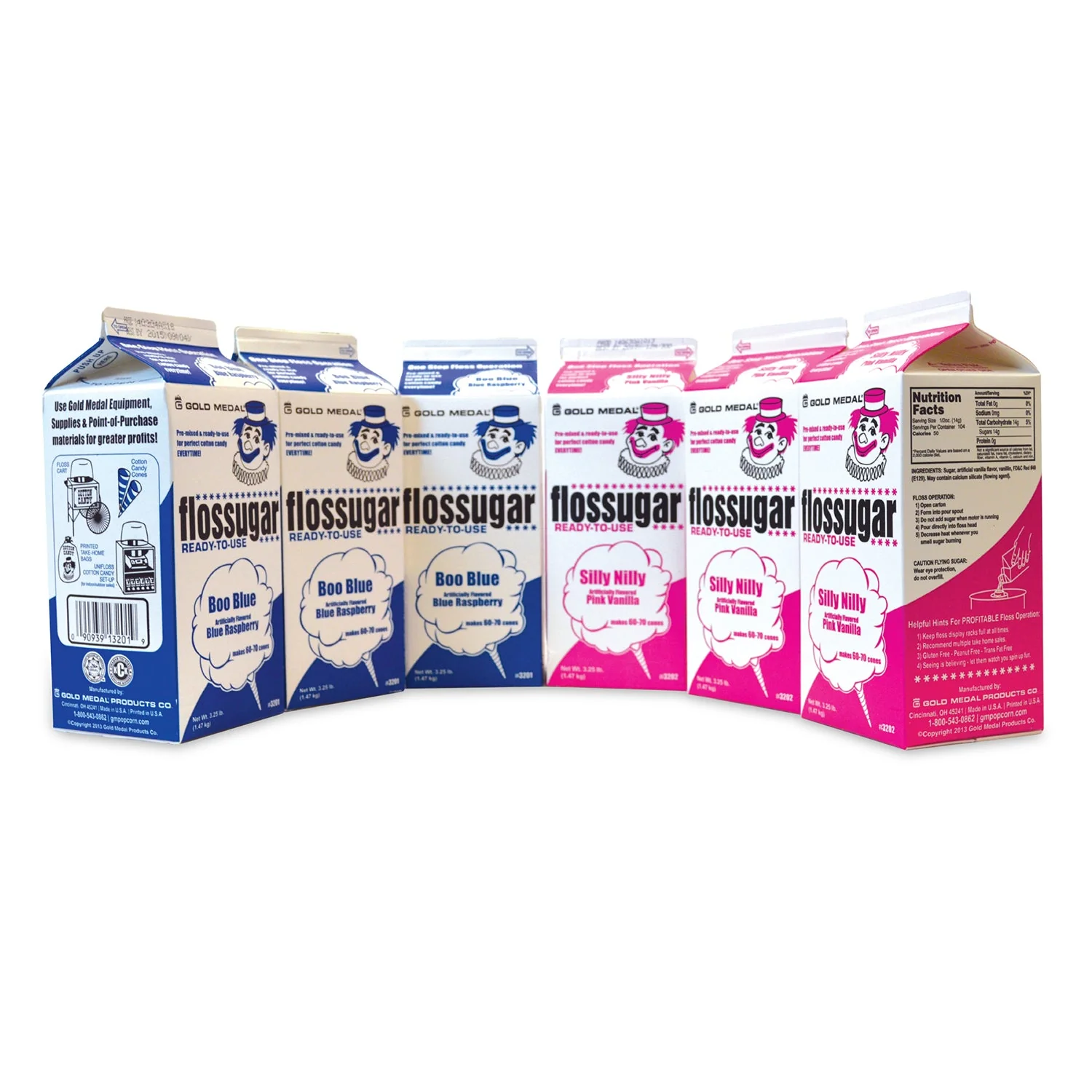 Boo Blue/Silly Nilly Cotton Candy Flossugar Combo Pack | Cotton Candy Supplies Canada | 6 x 3.25lbs per case | Ships Free Within Canada on Orders Above CAD $199 - Image 4