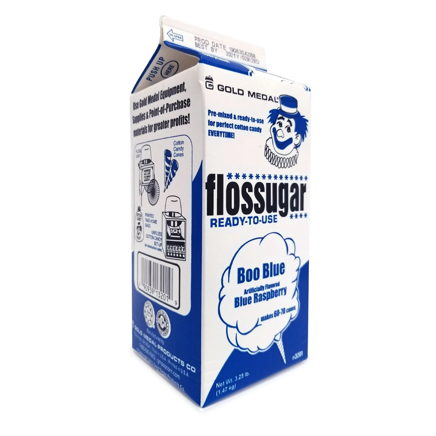 Boo Blue/Silly Nilly Cotton Candy Flossugar Combo Pack | Cotton Candy Supplies Canada | 6 x 3.25lbs per case | Ships Free Within Canada on Orders Above CAD $199 - Image 5