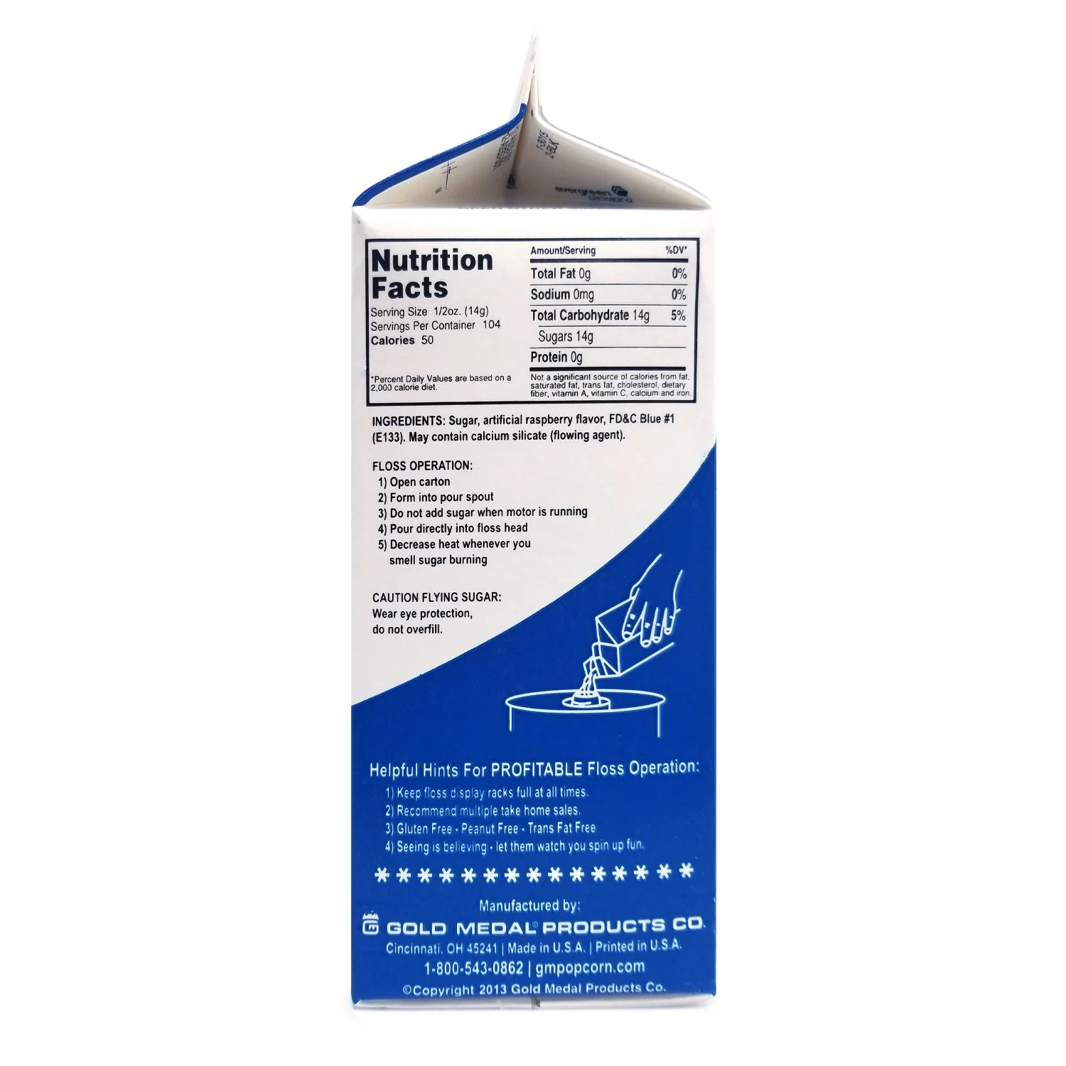 Boo Blue/Silly Nilly Cotton Candy Flossugar Combo Pack | Cotton Candy Supplies Canada | 6 x 3.25lbs per case | Ships Free Within Canada on Orders Above CAD $199 - Image 6