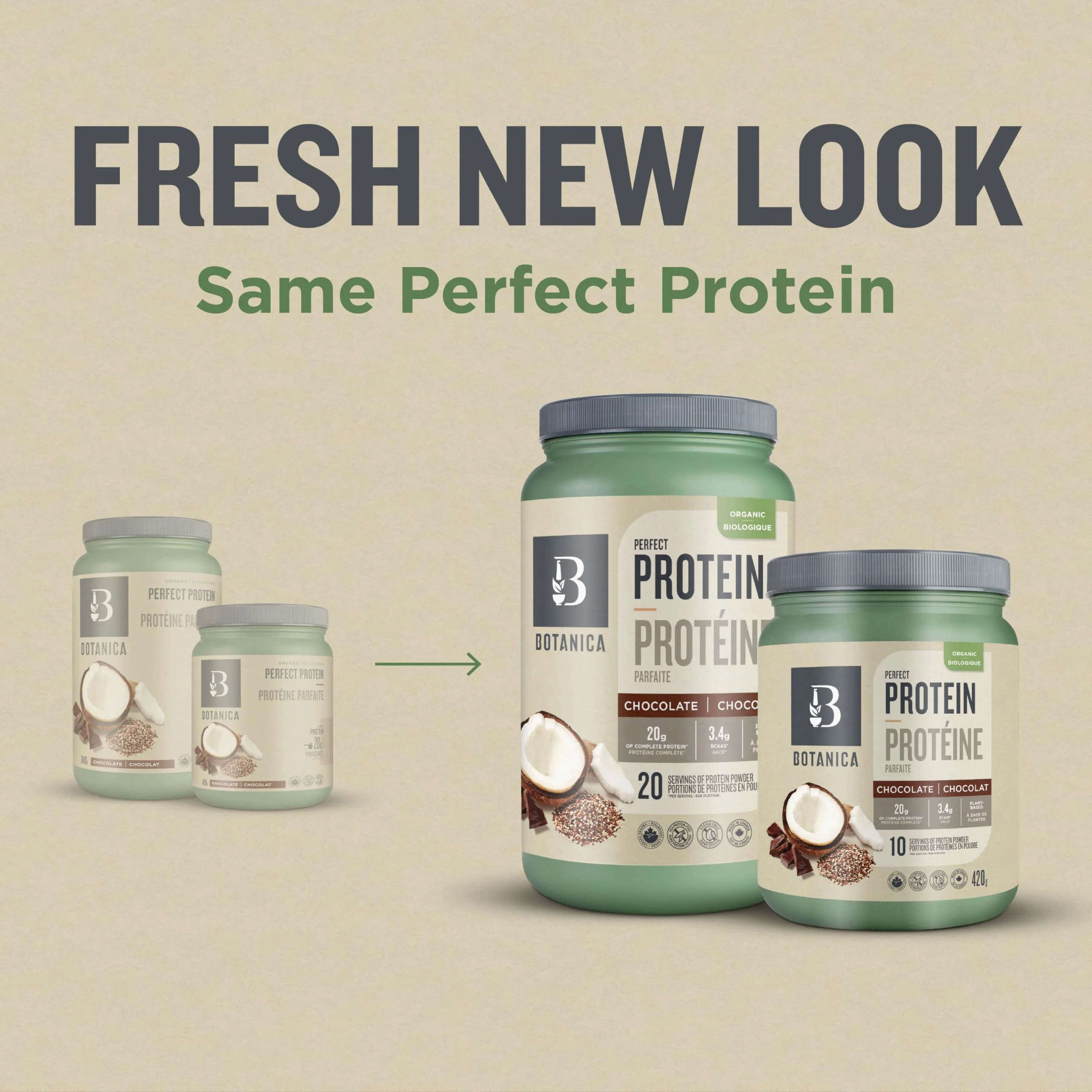 Botanica โ Perfect Protein Powder โ Chocolate โ 840g โ Vegan stevia free - Canadian Distribution - Ships Free Within Canada on Orders Above CAD $199 - Image 8