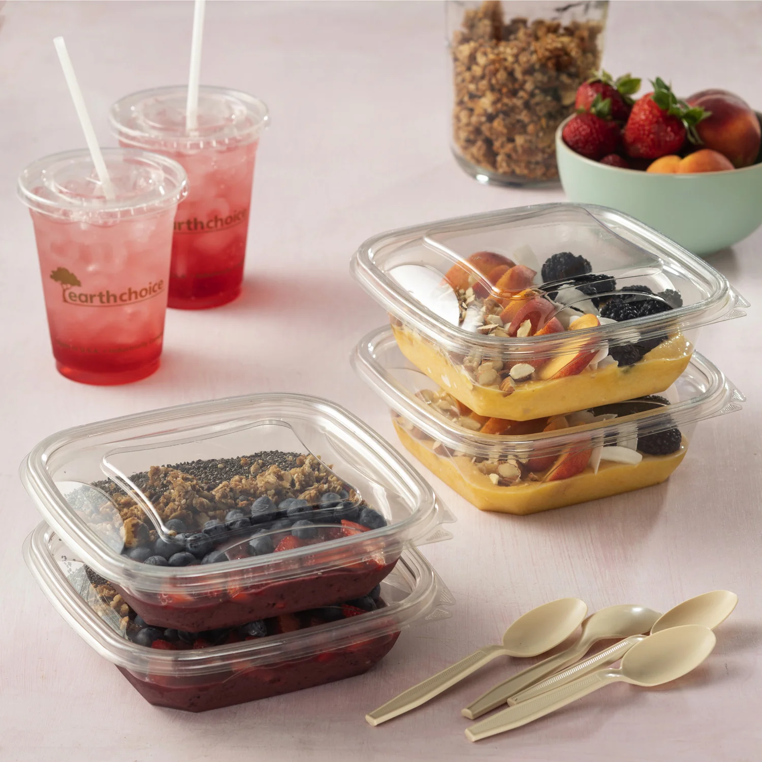 Bowl Plastic Clear Square 32 oz. 7 x 7 - 2 x 150 count - Pactiv Corp - Packaging and Accessories - Restaurant Supplies and Equipment - Canadian Distribution - Image 7