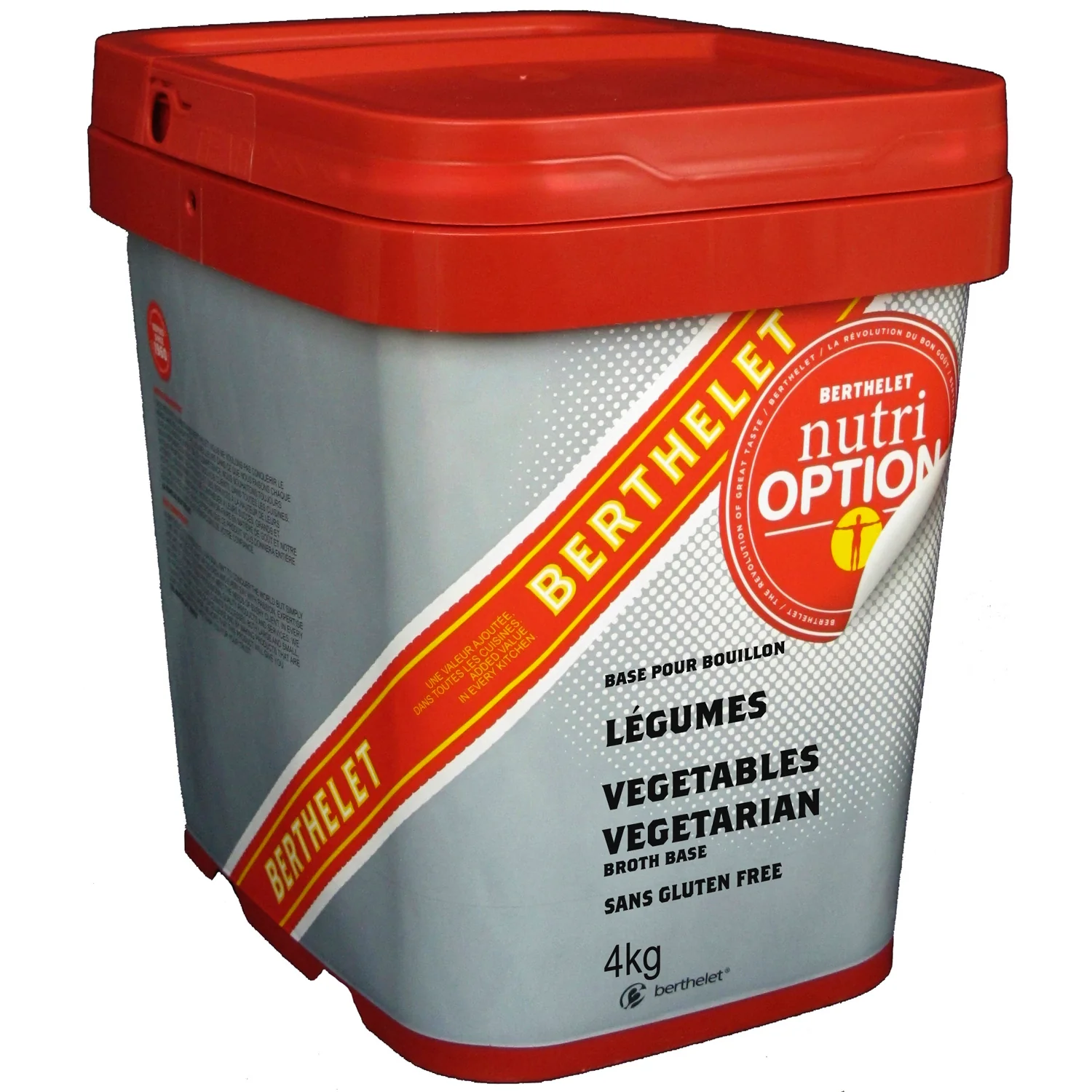 Broth Vegetable Base Vegetarian - 1 x 4 kg - Nutri Option - Restaurant and Foodservice Ingredients - Canadian Distribution - Ships Free Within Canada on Orders Above CAD $199