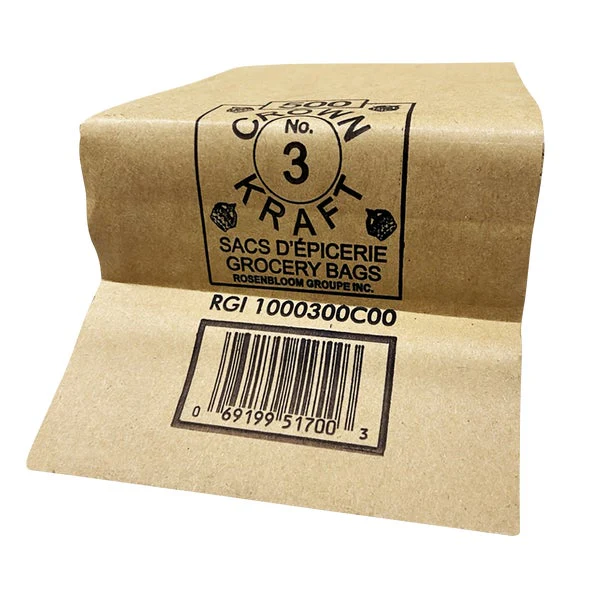 Brown Grocery Bag 3lb - Pack Of 500 - Disposables, Restaurant Packaging and Take-Out Supplies - Canadian Distribution - Ships Free Within Canada on Orders Above CAD $199 - Image 2