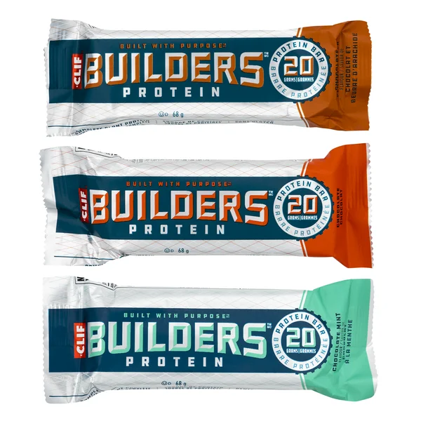 Builders Protein - 4 Cases x 18 Packs x 68 g - Clif Bar - Canadian Distribution - Ships Free Within Canada on Orders Above CAD $199