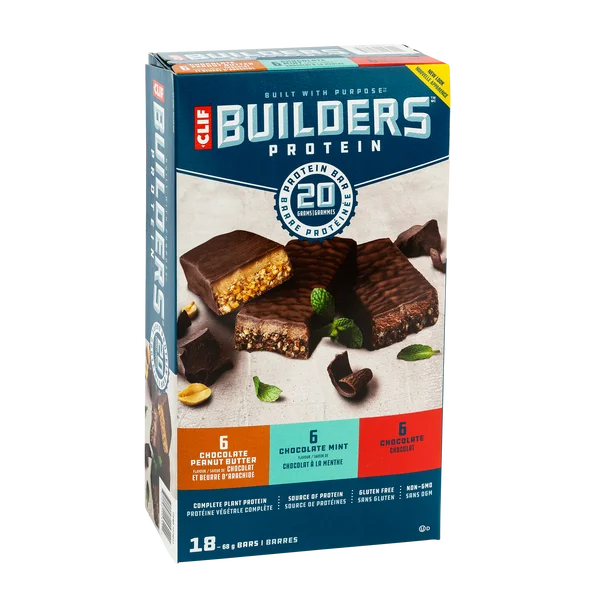 Builders Protein - 4 Cases x 18 Packs x 68 g - Clif Bar - Canadian Distribution - Ships Free Within Canada on Orders Above CAD $199 - Image 2