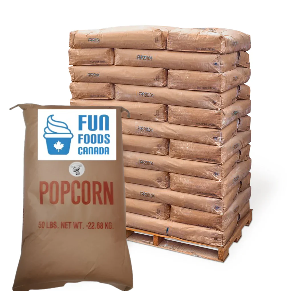 Bulk Mushroom Popcorn Kernels - 50 Lbs. Bag (Packed In a Box) - Pallet has 50 x 50 Lbs. - Ships Free Within Canada on Orders Above CAD $199 Bags - Image 3