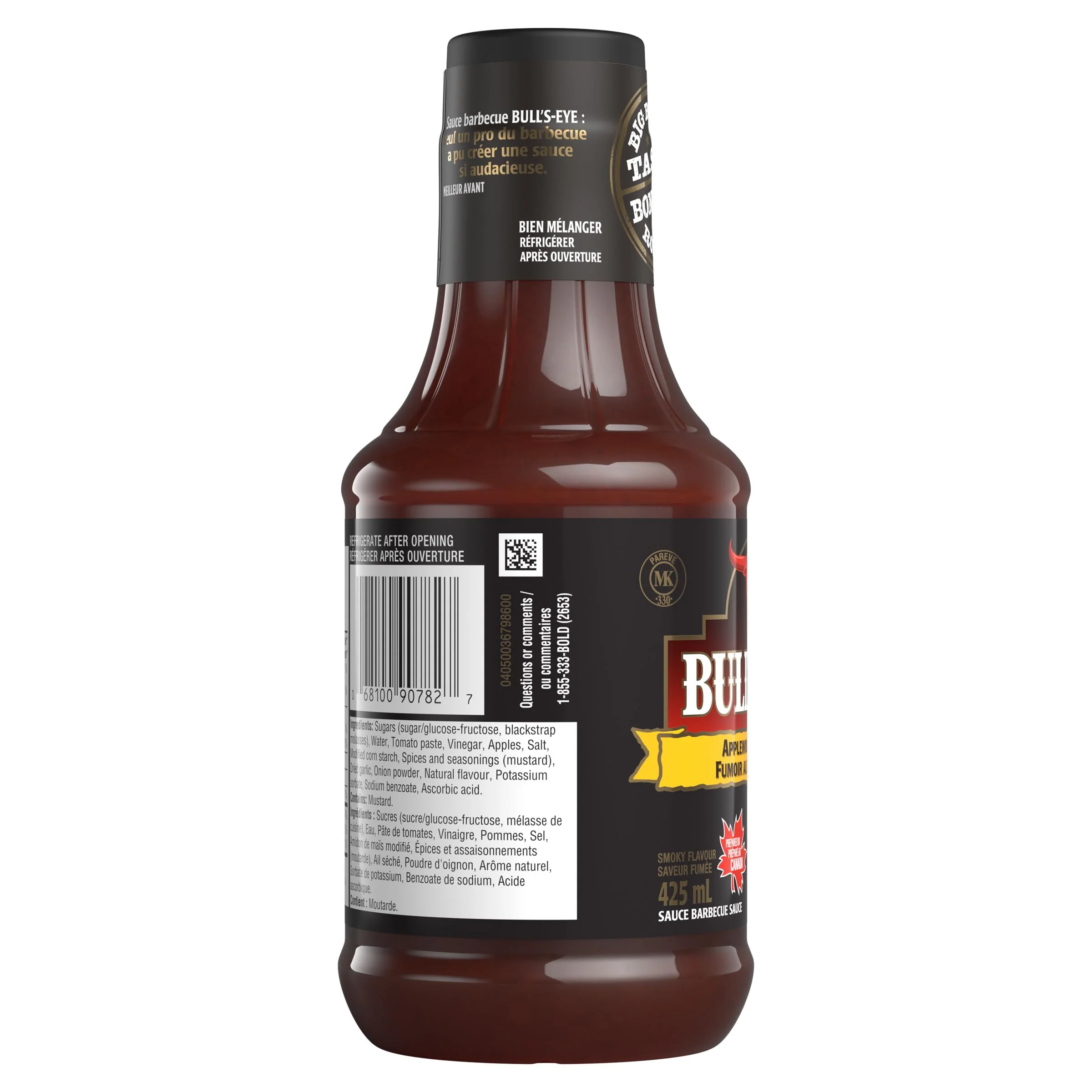 Bull's-Eye Applewood Smokehouse Barbecue Sauce, 2 x 425 mL - Canadian Distribution - Ships Free Within Canada on Orders Above CAD $199 - Image 2