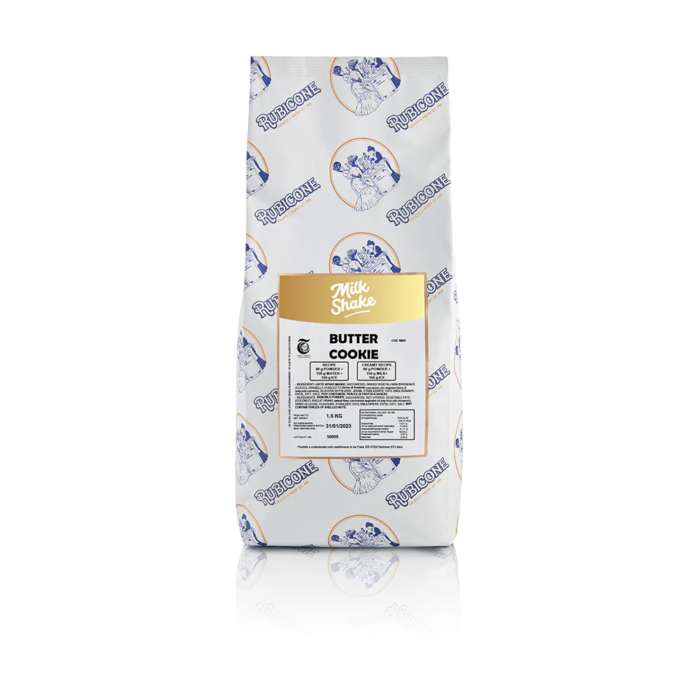 "PRE-ORDER" Butter Cookie Milkshake Mix - Case of 4 x 1.5 KG bags - Rubicone Canada - Ships Free Within Canada on Orders Above CAD $199