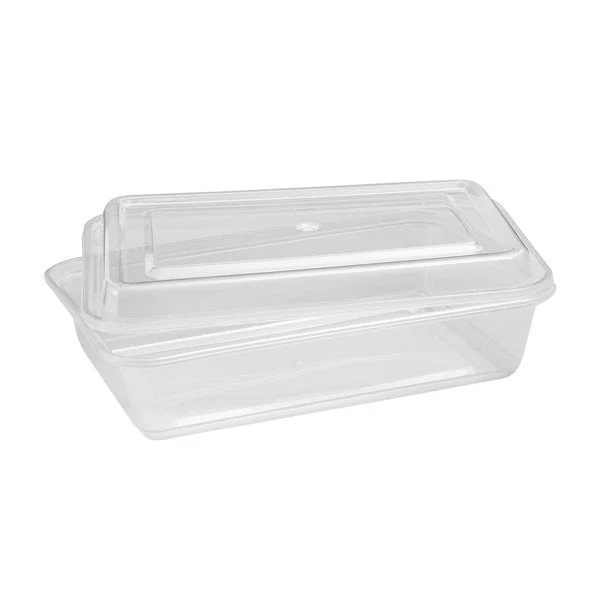 Café Express 34-oz Rectangular Containers with Lids - Pack of 50  - Disposables, Restaurant Packaging and Take-Out Supplies - Canadian Distribution - Ships Free Within Canada on Orders Above CAD $199