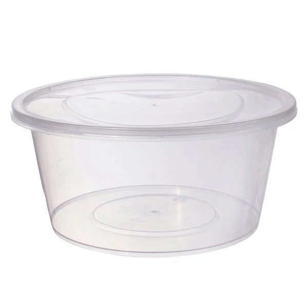 Café Express 42-oz Round Containers with Lids - Pack of 200 - Disposables, Restaurant Packaging and Take-Out Supplies - Canadian Distribution - Ships Free Within Canada on Orders Above CAD $199