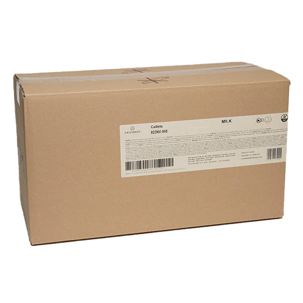 CALLEBAUT - MILK CHOCOLATE CALLETS 823-NV-595 - 2x10 KG - Barry Callebaut Canadian Distribution - Ships Free Within Canada on Orders Above CAD $199