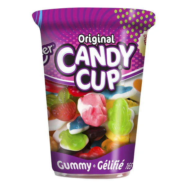 Candy Cup Gummies - 4 Cases x 6 Cups x 165 g - Huer - Canadian Distribution - Ships Free Within Canada on Orders Above CAD $199