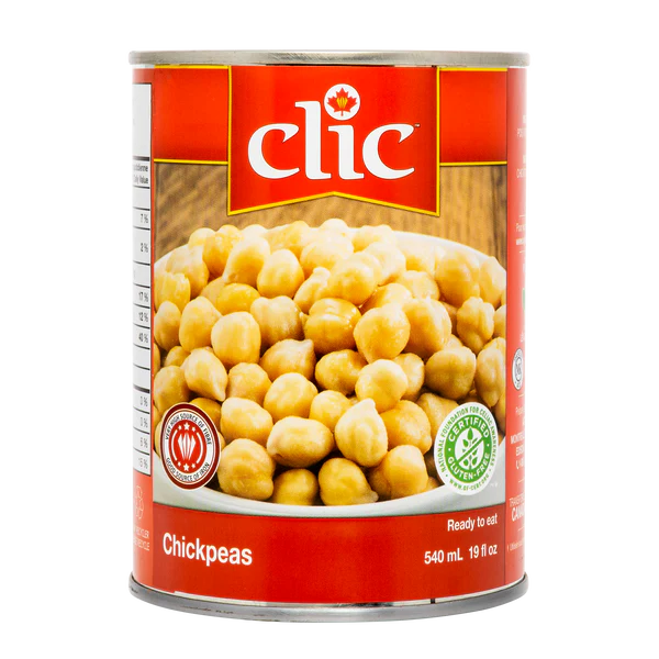 Canned Chickpeas - 4 Cases x 12 Cans x 540 mL - Clic - Canadian Distribution - Ships Free Within Canada on Orders Above CAD $199 - Image 2