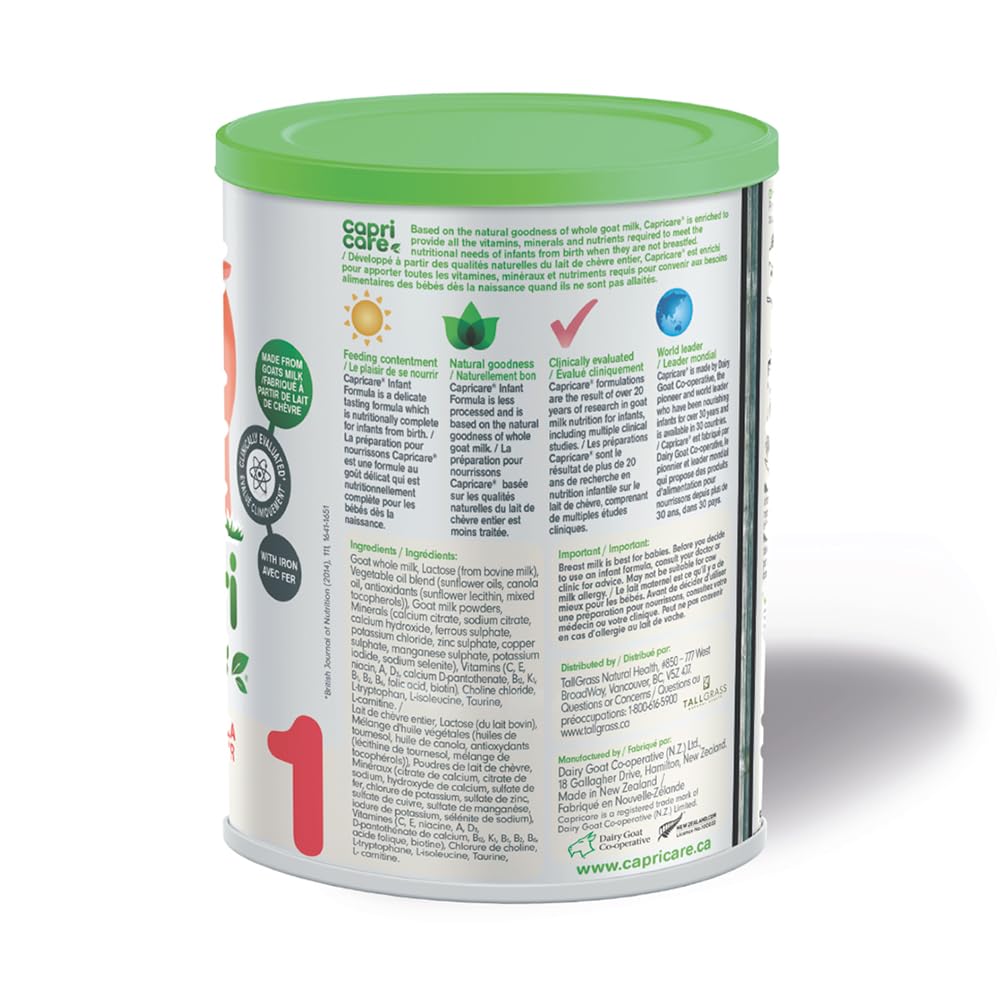 Capricare – Baby Goat Milk Formula – Stage 1 – 800g - Canadian Distribution - Ships Free Within Canada on Orders Above CAD $199 - Image 8