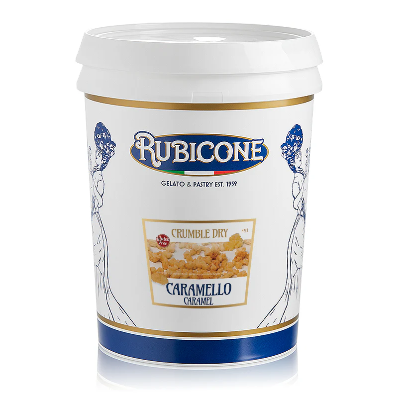Caramel Dry Crumble - 3 KG Bucket - Rubicone Canada - Ships Free Within Canada on Orders Above CAD $199