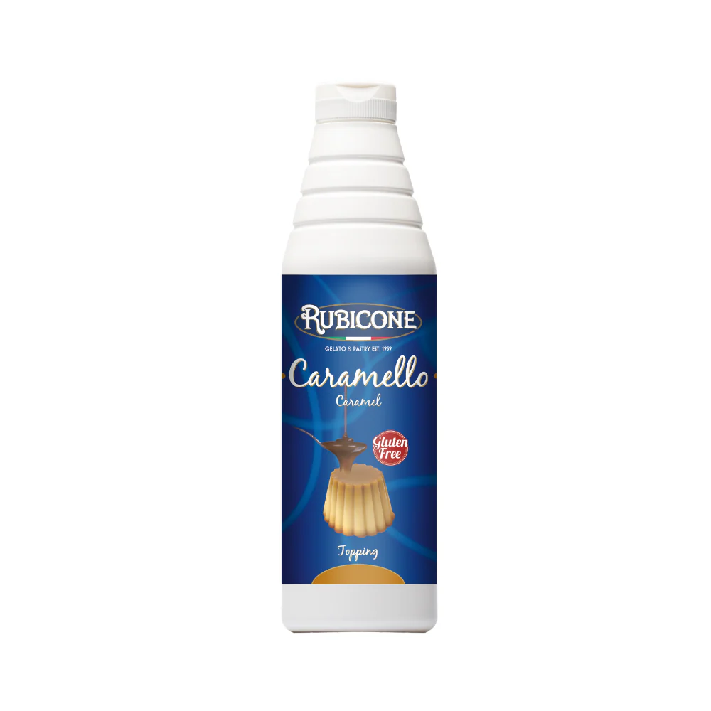 "PRE-ORDER" Caramel Topping - 1 KG Squeeze Bottle - Rubicone Canada - Ships Free Within Canada on Orders Above CAD $199