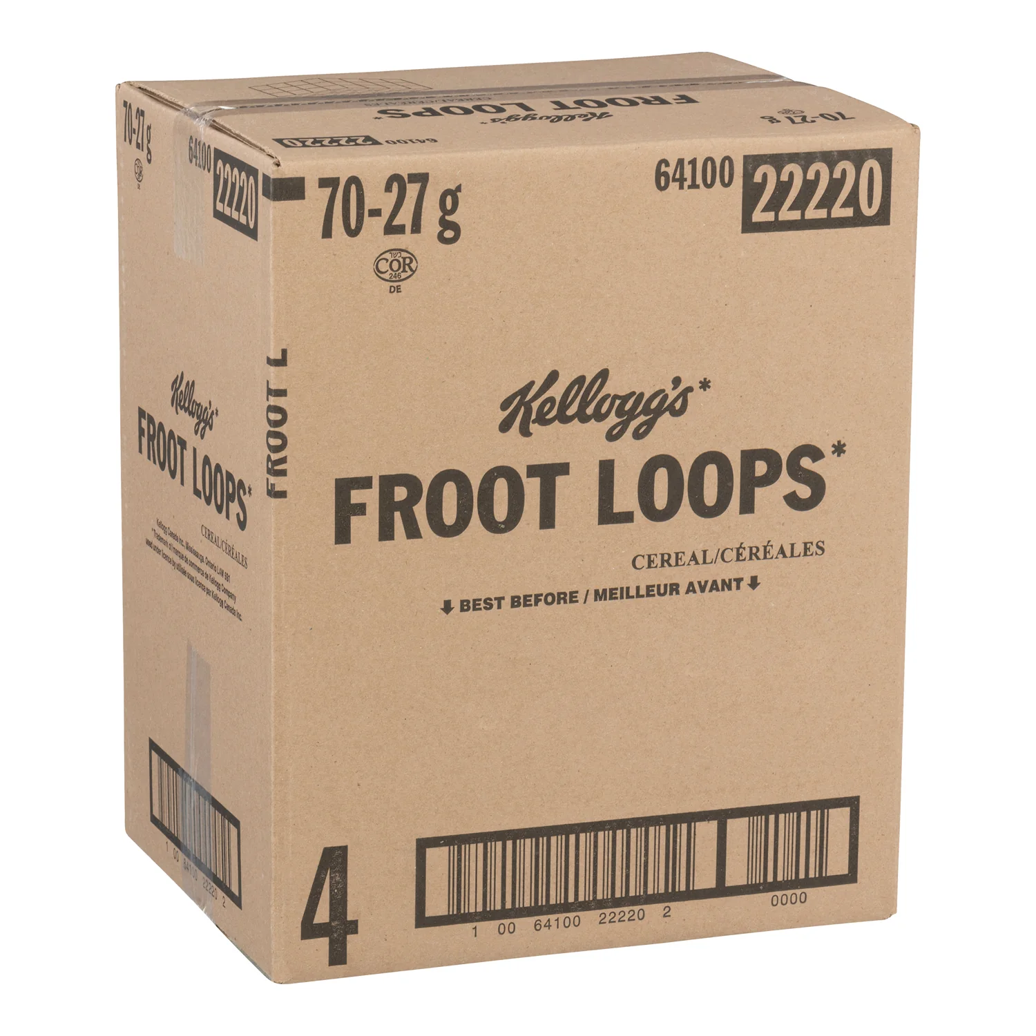 Cereal Froot Loop Individual - 70 x 27 g - Kellogg's - Restaurant and Foodservice Ingredients - Canadian Distribution - Ships Free Within Canada on Orders Above CAD $199 - Image 2