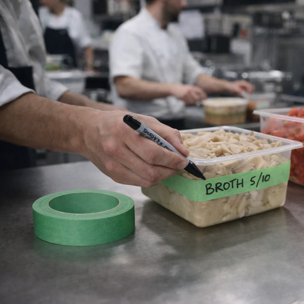 Chef's Tape for Labelling (Painter’s Masking Tape) – Industry Standard Green 24mm x 55m - Canadian Distribution - Ships Free Within Canada on Orders Above CAD $199 - Image 2