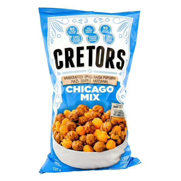 Chicago Mix Popped Corn - 4 x 737 g - G.H. Cretors - Canadian Distribution - Ships Free Within Canada on Orders Above CAD $199