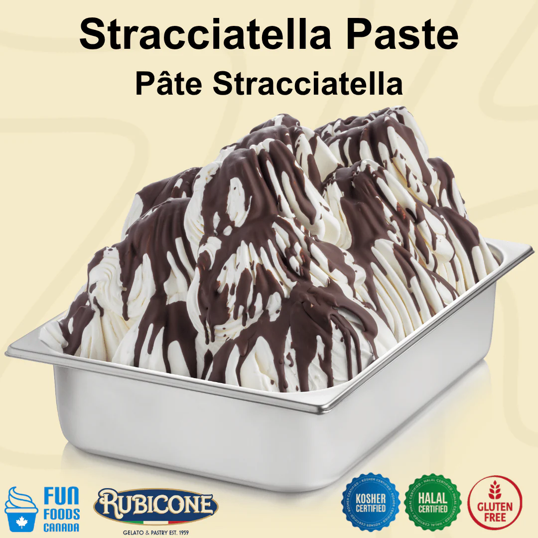 "PRE-ORDER" Choco-Chips (Stracciatella) Paste - Classic Gelato Pastes - Case of 2 x 5 KG Buckets - Rubicone Canada - Ships Free Within Canada on Orders Above CAD $199