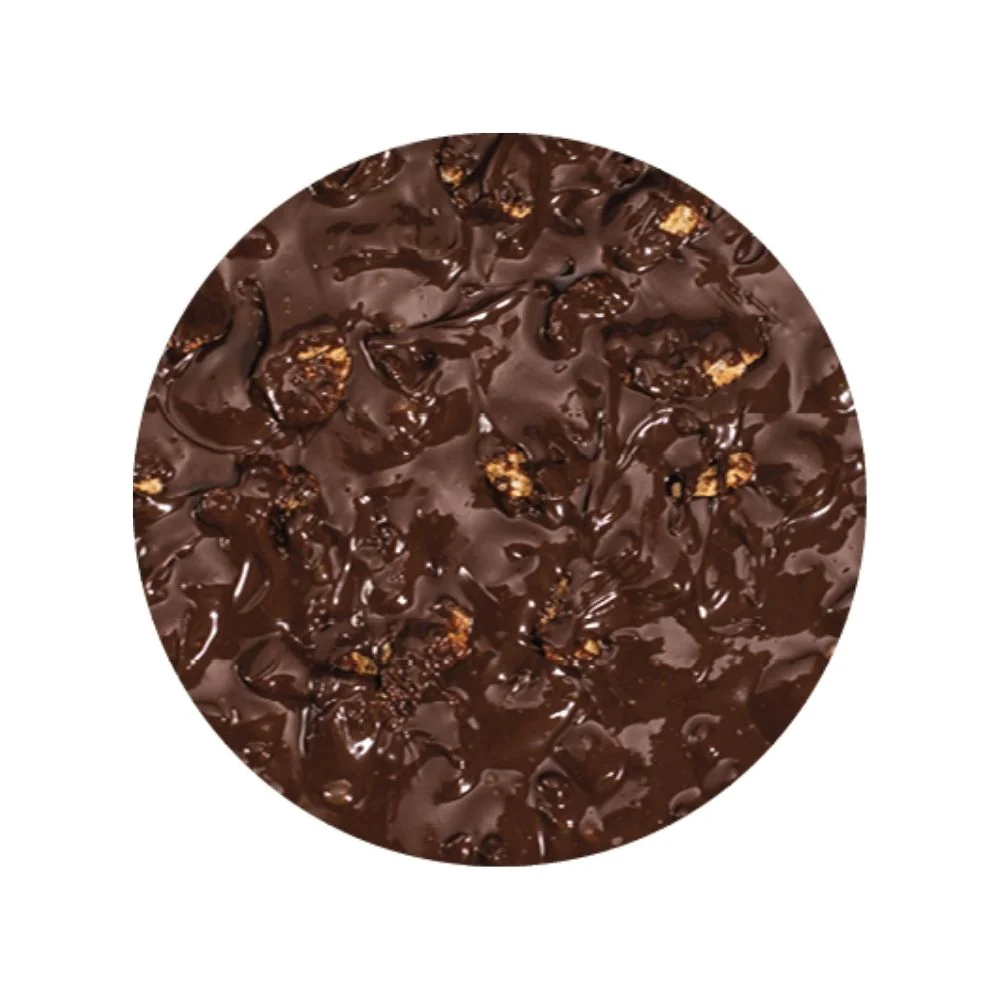 "PRE-ORDER" Choco Flakes Sundae Dessert Topping - Case of 2 x 3 KG Buckets - Choc Flakes Variegate - Rubicone Canada - Ships Free Within Canada on Orders Above CAD $199