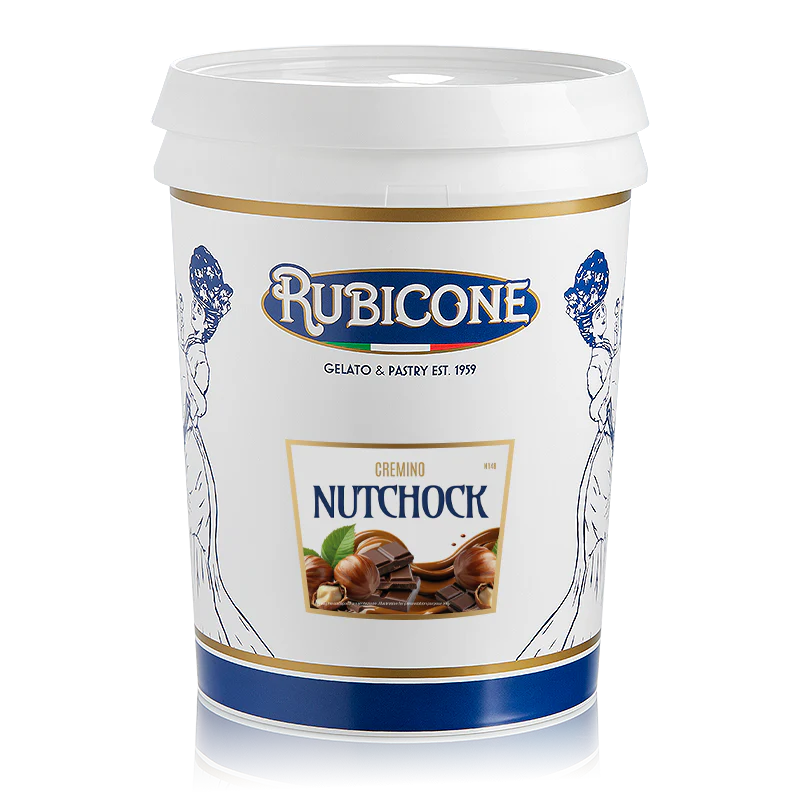"PRE-ORDER" Chocolate Hazelnut Spreadable Filling Cream - Cremino Nutchock - Case of 2 x 5 KG Buckets - Rubicone Canada - Ships Free Within Canada on Orders Above CAD $199 - Image 2