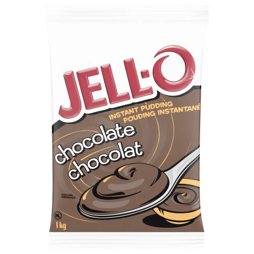 Chocolate - JELL-O Instant - Pudding Powder - Dessert Mix - 2 x 1kg/Case - Ships Free Within Canada on Orders Above CAD $199