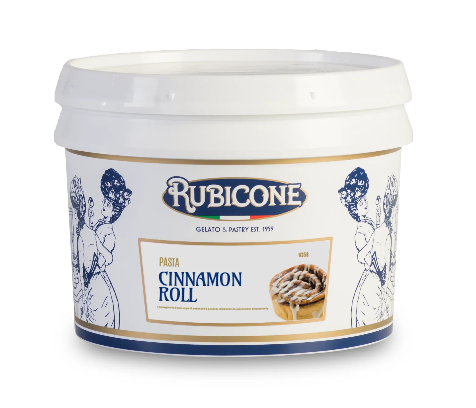 Cinnamon Roll Paste - Gelato Pastes - 3 KG Bucket - Rubicone Canada - Ships Free Within Canada on Orders Above CAD $199 - Image 2