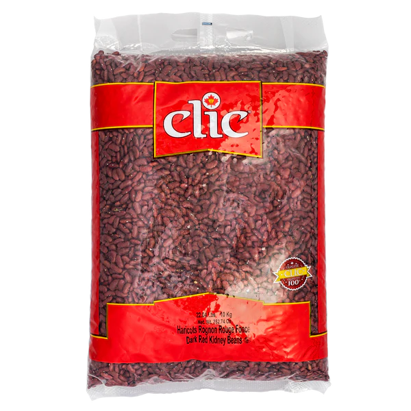 Clic Dark Red Kidney Beans - 4 x 10 kg - Grocery and Food Items - Canadian Distribution - Ships Free Within Canada on Orders Above CAD $199