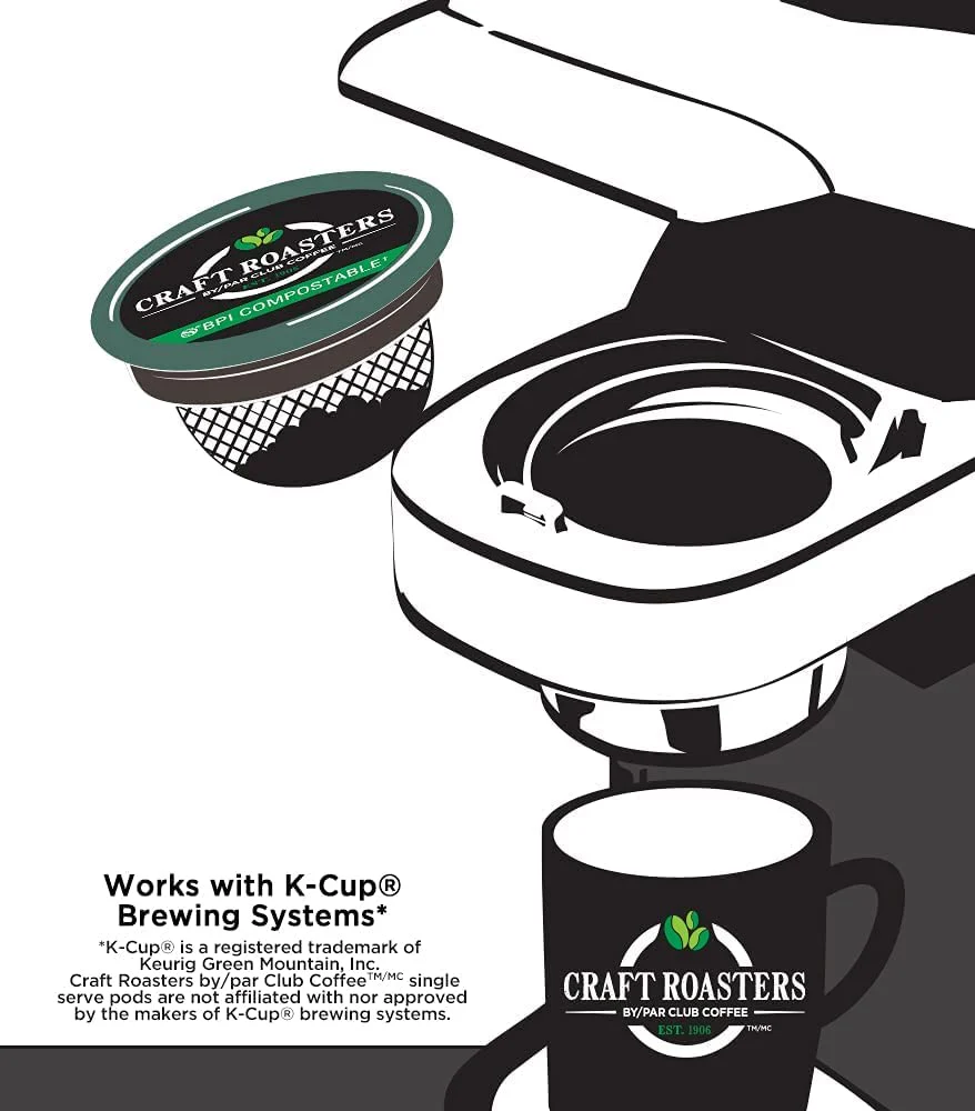 Club Coffee – Craft Roasters Coffeehouse – Medium Roast Pods – 72 Compostable K Cups - Canadian Distribution - Ships Free Within Canada on Orders Above CAD $199 - Image 6