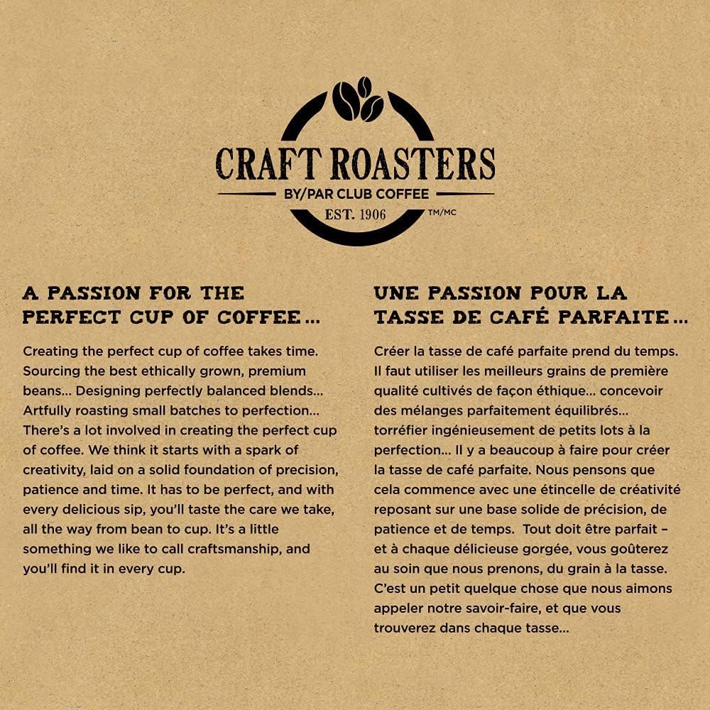 Club Coffee Craft Roasters | Coffeehouse Premium | Medium Roast Single Serve Coffee Pods | 72 Count | Compostable Coffee Pods | Keurig Brewer Compatible | Rainforest Alliance Certified - Ships Free Within Canada on Orders Above CAD $199 - Image 3