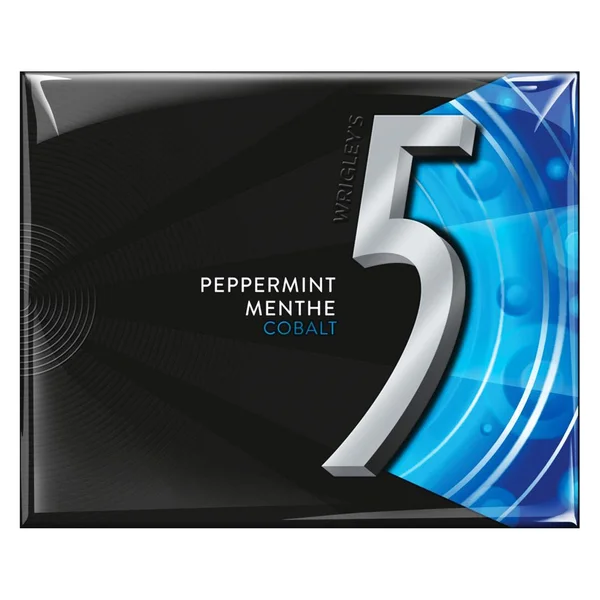 Cobalt Cooling Peppermint Gum - 4 Cases x 10 Packs x 15 Pieces - 5 Gum - Canadian Distribution - Ships Free Within Canada on Orders Above CAD $199
