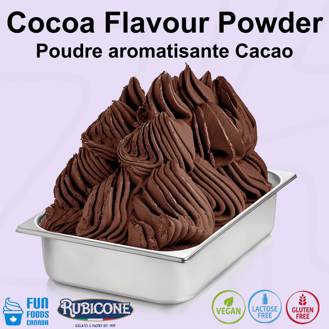 "PRE-ORDER" Cocoa Plus Flavouring Powder - Flavouring Powders - Case of 4 x 3 KG Bags - Rubicone Canada - Ships Free Within Canada on Orders Above CAD $199