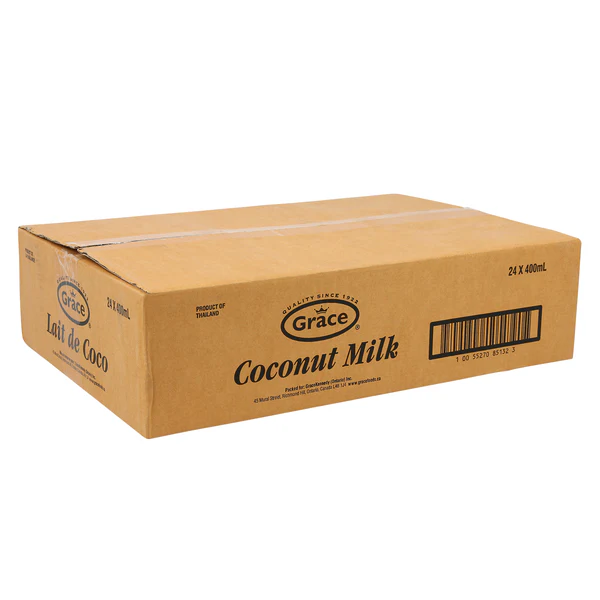 Coconut Milk - 4 Cases x 24 Cans x 400 mL - Grace - Canadian Distribution - Ships Free Within Canada on Orders Above CAD $199 - Image 2