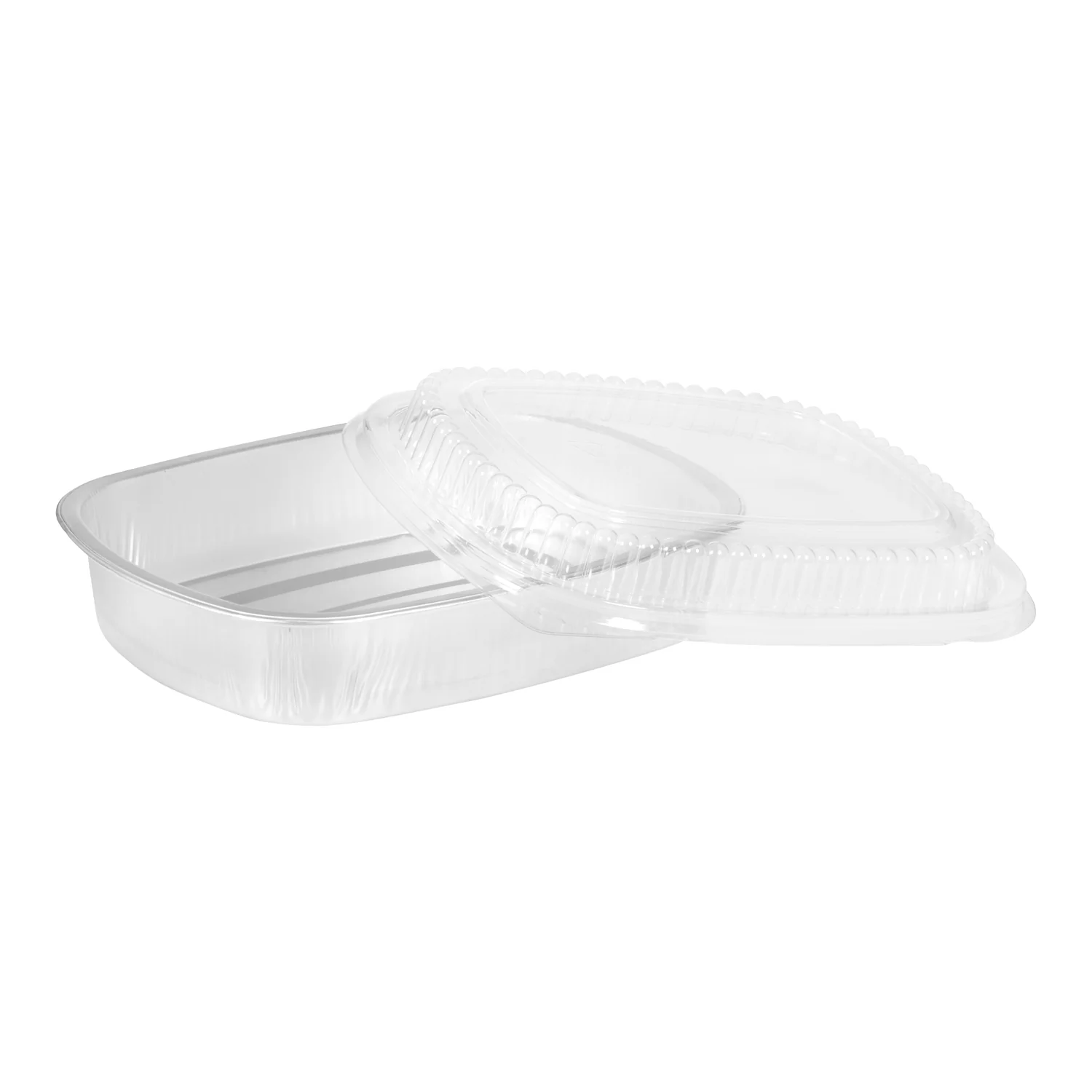 Container Foil Medium Silver With Lid - 1 x 50 count - Handi Foil Of A - Packaging and Accessories - Restaurant Supplies and Equipment - Canadian Distribution