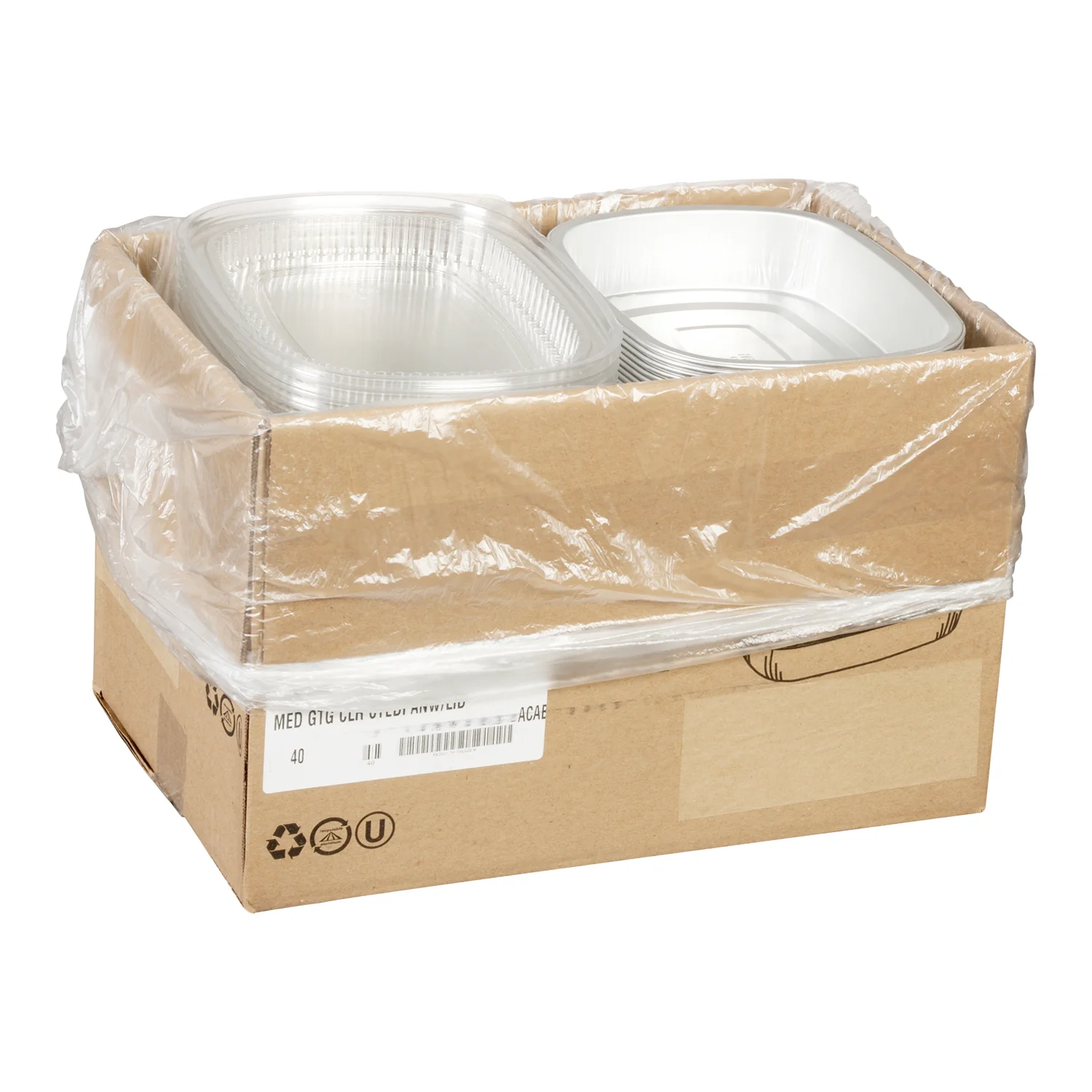 Container Foil Medium Silver With Lid - 1 x 50 count - Handi Foil Of A - Packaging and Accessories - Restaurant Supplies and Equipment - Canadian Distribution - Image 4