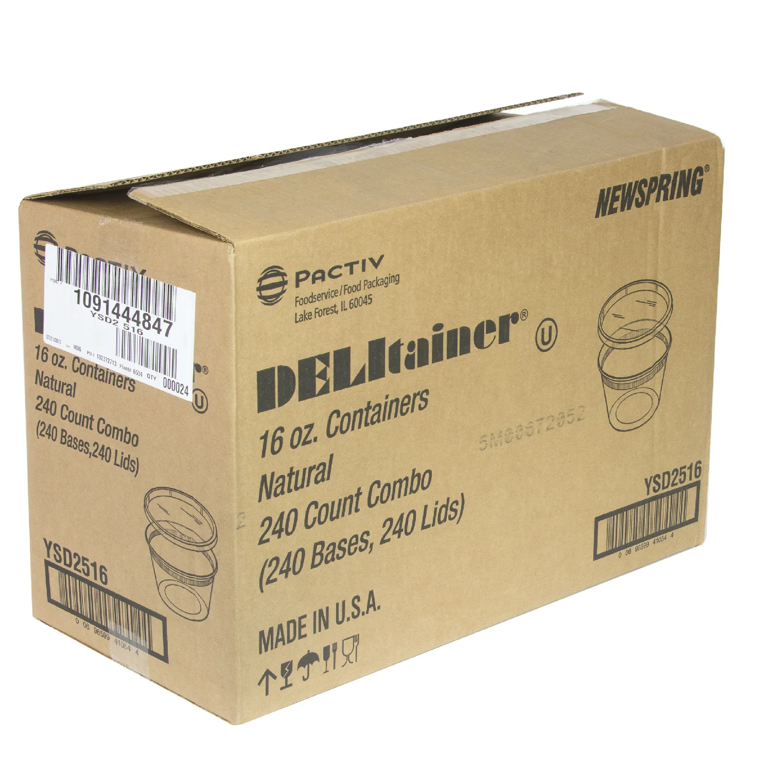 Container Plastic Deli Translucent With Lid - 240 x 16 oz - Delitainer - Packaging and Accessories - Restaurant Supplies and Equipment - Canadian Distribution - Image 13