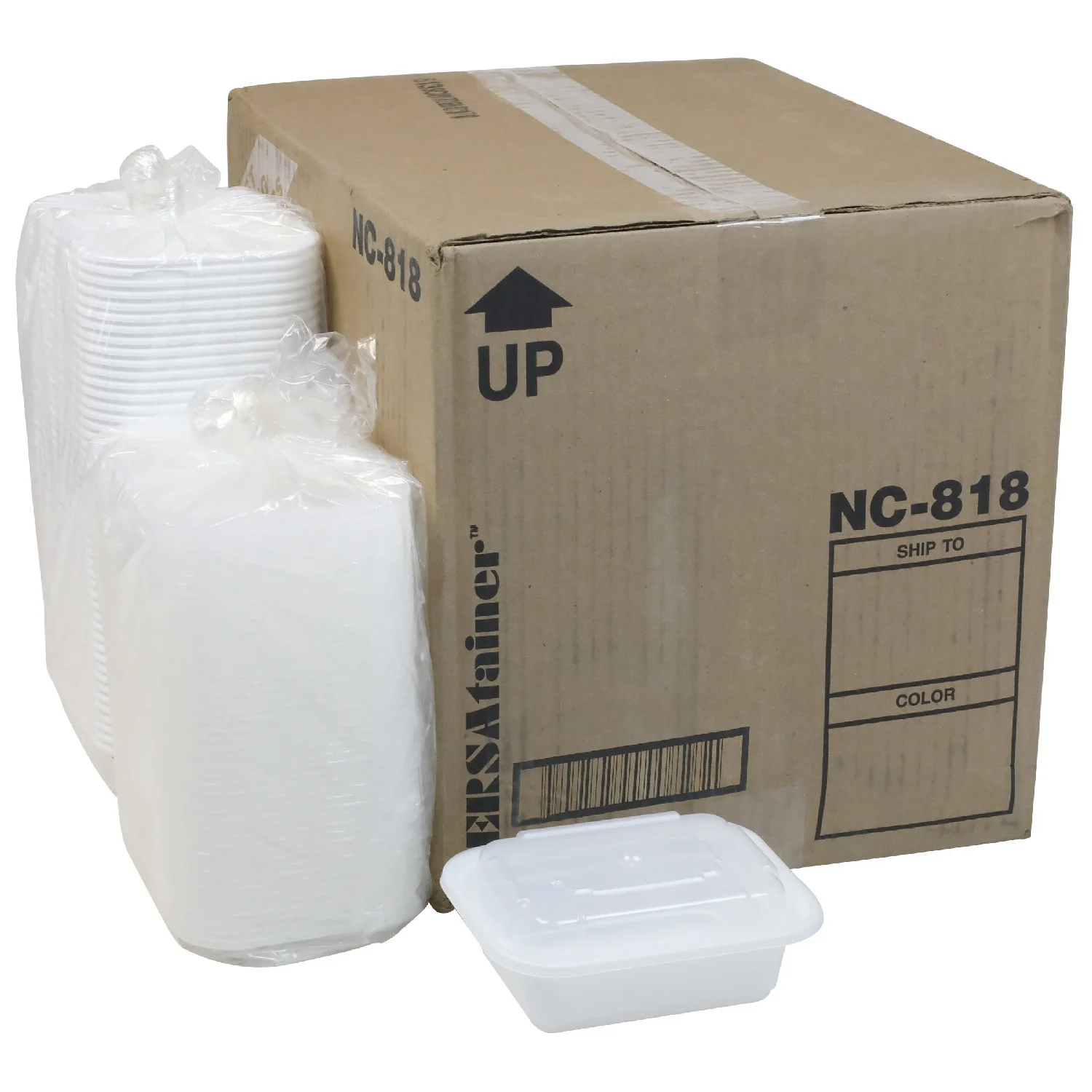 Container Plastic Rectangle White with Lid - 150 x 12 oz - Versatainer - Packaging and Accessories - Restaurant Supplies and Equipment - Canadian Distribution - Image 10
