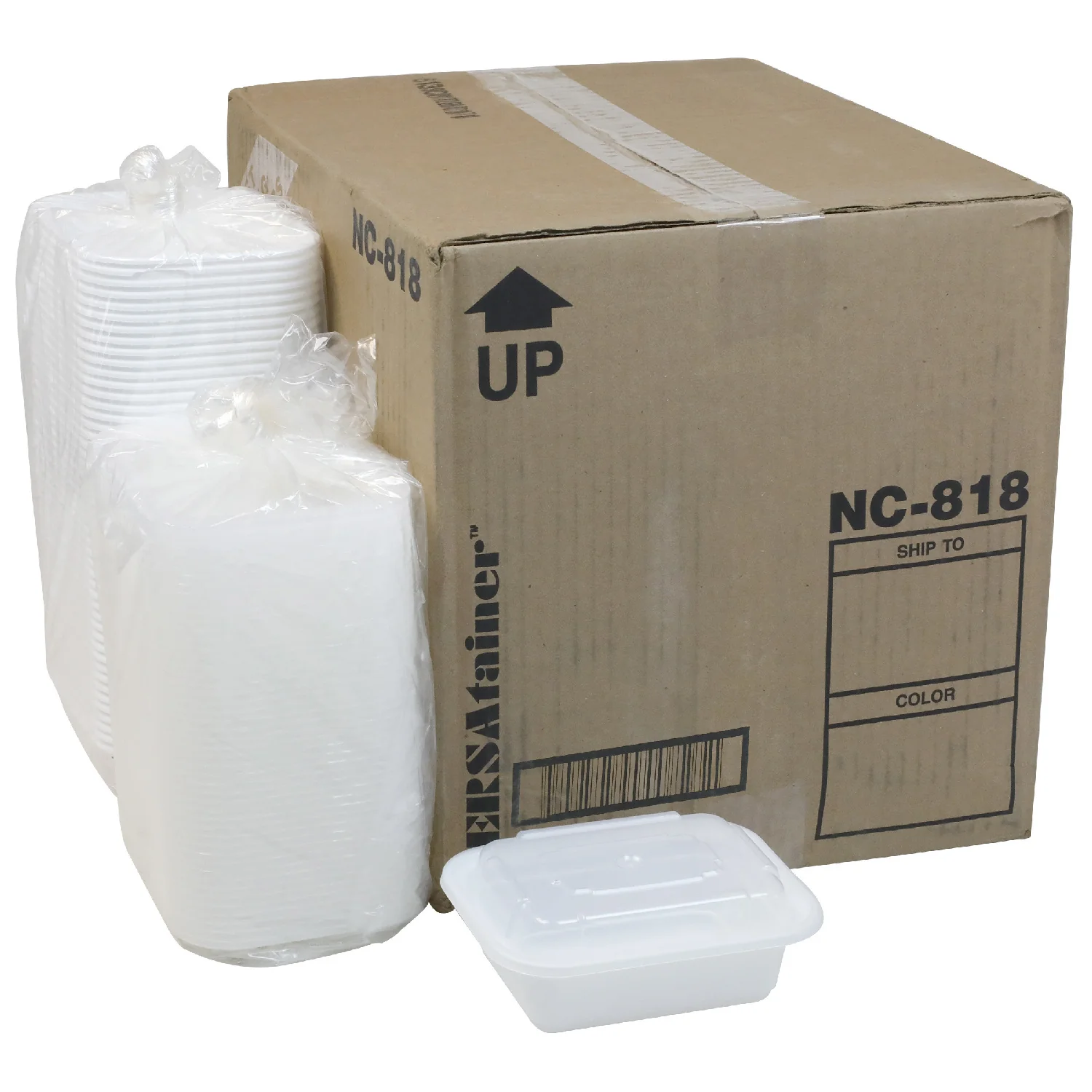 Container Plastic Rectangle White with Lid - 150 x 12 oz - Versatainer - Packaging and Accessories - Restaurant Supplies and Equipment - Canadian Distribution - Image 14