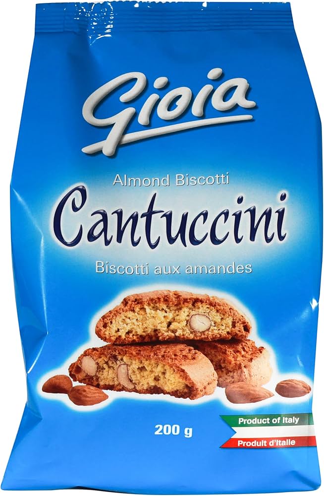Cookie Biscotti Cantuccini - 12 x 250 g - Gioia Products - Restaurant and Foodservice Ingredients - Canadian Distribution - Ships Free Within Canada on Orders Above CAD $199