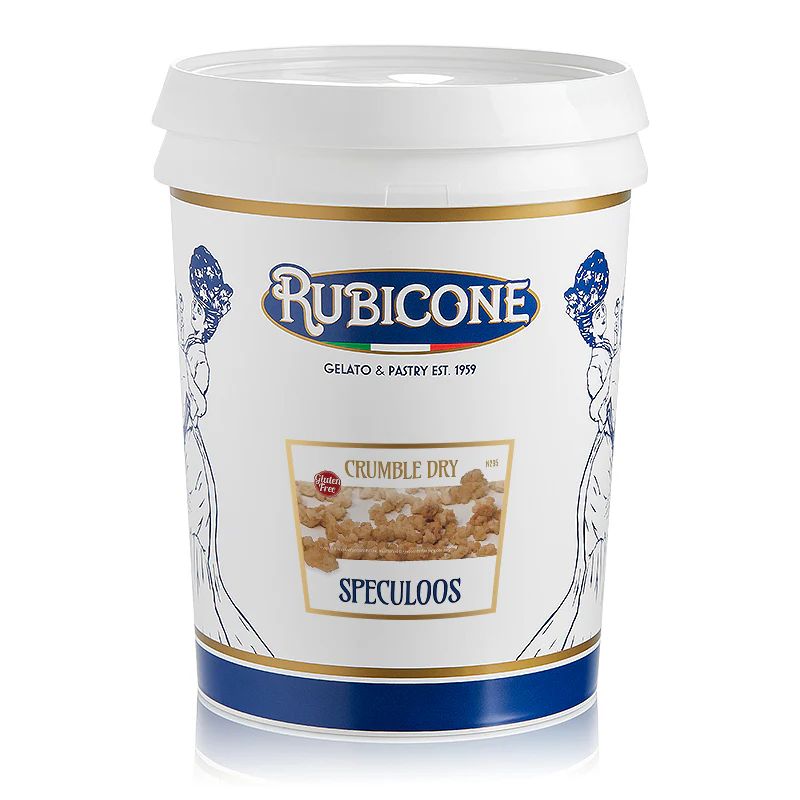 "PRE-ORDER" Cookie Butter (Speculoos) Dry Crumble - Case of 2 x 3 KG Buckets - Rubicone Canada - Ships Free Within Canada on Orders Above CAD $199
