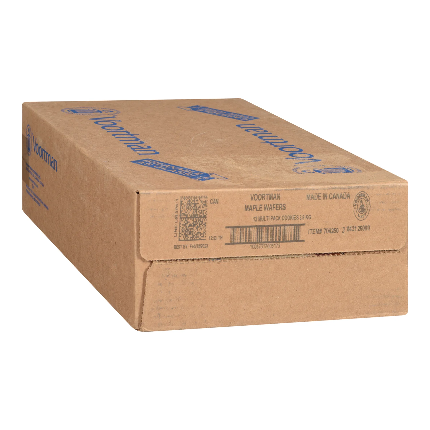 Cookie Maple Wafers - 12 x 300 g - Voortman - Restaurant and Foodservice Ingredients - Canadian Distribution - Ships Free Within Canada on Orders Above CAD $199 - Image 3