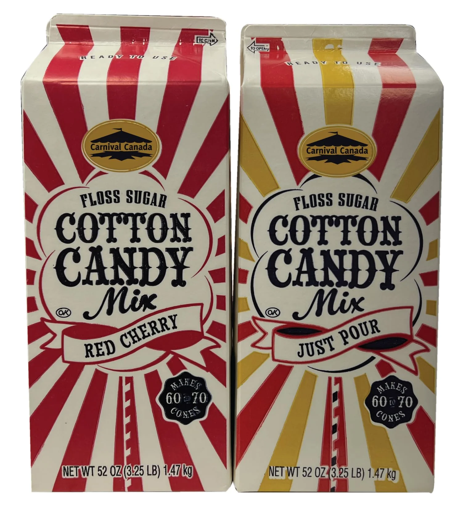 Cotton Candy Floss Sugar โ Floss Sugar โ 6 Flavours โ 6 Pack / 3.25lb โ Makes ~420 Cones - Canadian Distribution - Ships Free Within Canada on Orders Above CAD $199 - Image 4