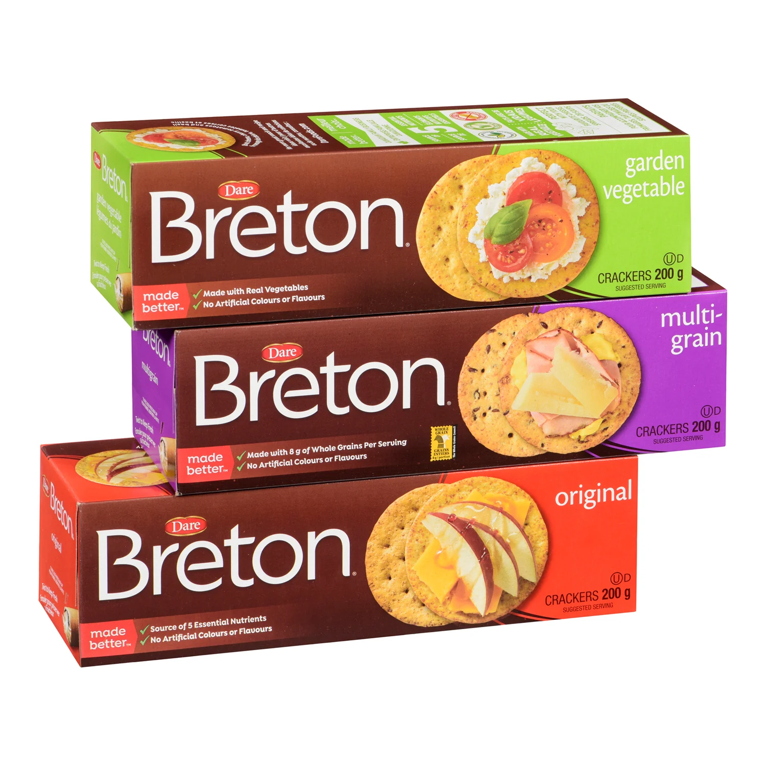 Cracker Breton Assortment - 24 x 200 g - Dare - Restaurant and Foodservice Ingredients - Canadian Distribution - Ships Free Within Canada on Orders Above CAD $199 - Image 2