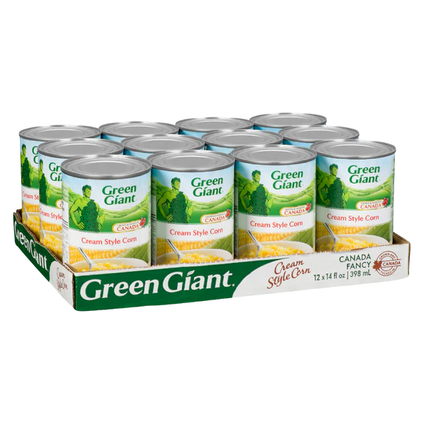 Cream Corn - 4 Cases x 12 Cans x 398 mL - Green Giant - Canadian Distribution - Ships Free Within Canada on Orders Above CAD $199 - Image 2